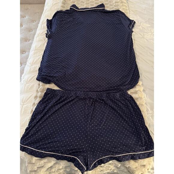 Kate Spade NAVY/WHITE POLKA DOT Pajama Set Size 3X - Picture 8 of 8